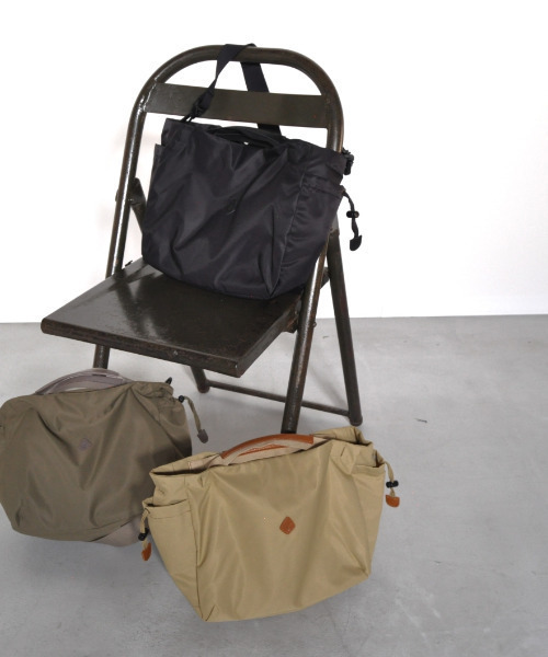 CLEDRAN（クレドラン）の「【軽量 リサイクル素材】CL3823 FORI 2WAY BAG（トートバッグ・レディース・ブラック/ベージュ/オリーブ・FREE）」の18枚目の写真