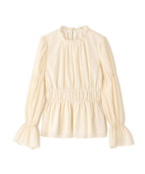 PROPORTION BODY DRESSING（プロポーションボディドレッシング）の「ウエストシャーリングブラウス / 1216110202（シャツ/ブラウス・レディース・ダークグレー/ベージュ/ホワイト系その他・FREE）」の12枚目の写真