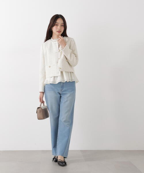 PROPORTION BODY DRESSING（プロポーションボディドレッシング）の「ウエストシャーリングブラウス / 1216110202（シャツ/ブラウス・レディース・ダークグレー/ベージュ/ホワイト系その他・FREE）」の22枚目の写真