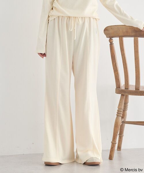 earth music&ecology（アースミュージックアンドエコロジー）の「miffy /earth 刺繍スウェットパンツ（スウェットパンツ・レディース・杢グレー/グレー系その他/クリーム・FREE）」の9枚目の写真