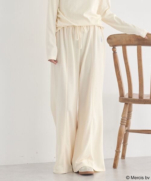 earth music&ecology（アースミュージックアンドエコロジー）の「miffy /earth 刺繍スウェットパンツ（スウェットパンツ・レディース・杢グレー/グレー系その他/クリーム・FREE）」の10枚目の写真