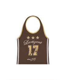 L17 HALTERNECK SLEEVELESS(BROWN)