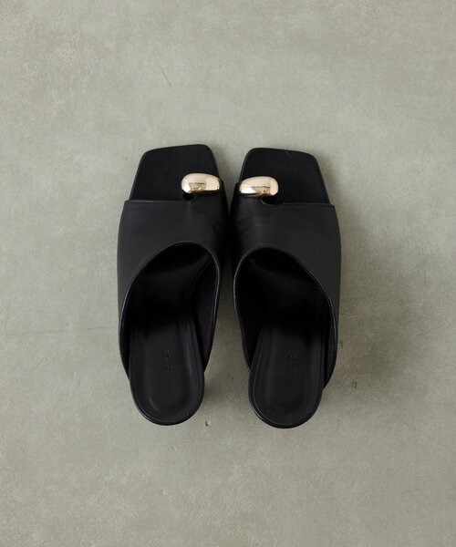 GALLARDAGALANTE(ガリャルダガランテ)の「【2.718】サムリングミュール(サンダル・レディース・モカ/ブラック・36/37/38)」の8枚目の写真