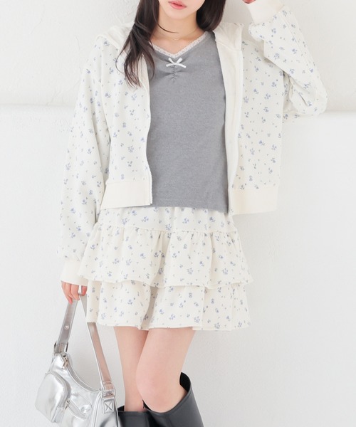 Honeys(ハニーズ)の「フロントギャザートップス(Tシャツ/カットソー・レディース・ヘザーチャコール/ピンク/ホワイト/ネイビー・L/M/S)」の19枚目の写真