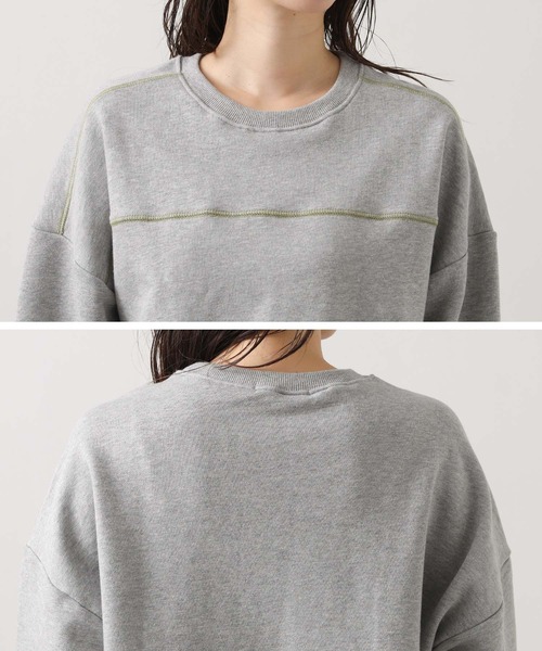 Gready Brilliant（グレディブリリアン）の「【WEB限定】配色ステッチスウェット（スウェット・レディース・ネイビー/ブラウン/グレー・FREE）」の8枚目の写真