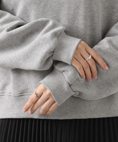 Gready Brilliant（グレディブリリアン）の「【WEB限定】配色ステッチスウェット（スウェット・レディース・ネイビー/ブラウン/グレー・FREE）」の6枚目の写真