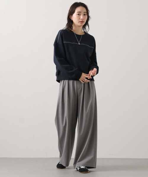 Gready Brilliant（グレディブリリアン）の「【WEB限定】配色ステッチスウェット（スウェット・レディース・ネイビー/ブラウン/グレー・FREE）」の18枚目の写真