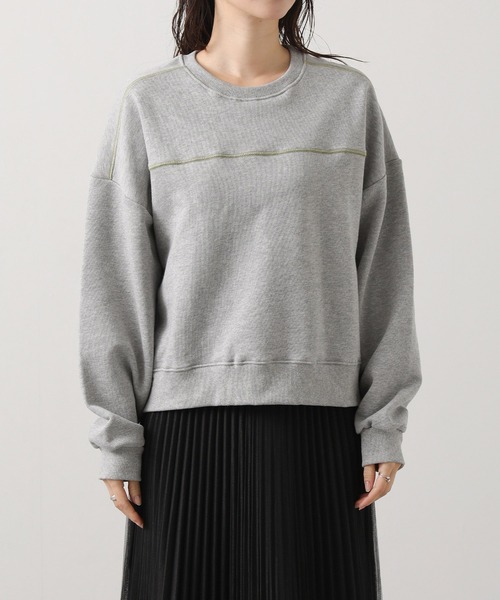 Gready Brilliant（グレディブリリアン）の「【WEB限定】配色ステッチスウェット（スウェット・レディース・ネイビー/ブラウン/グレー・FREE）」の10枚目の写真