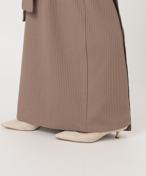 Noble（ノーブル）の「アニヴェンリブラップスカート（スカート・レディース・モカ/ボルドー・36/38/40）」の5枚目の写真