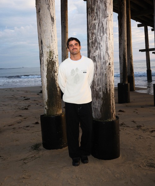 XLARGE(エクストララージ)の「MESH SWEATER(ニット/セーター・メンズ・ブラック/オフホワイト/グリーン・S/M/L/XL)」の8枚目の写真