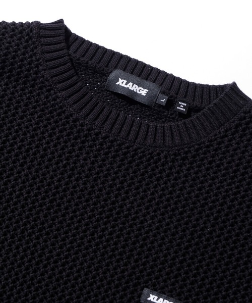 XLARGE(エクストララージ)の「MESH SWEATER(ニット/セーター・メンズ・ブラック/オフホワイト/グリーン・S/M/L/XL)」の16枚目の写真