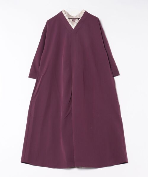 カヤ(カヤ)の「【カヤ】春霰八掛ワンピース(ワンピース・レディース・パープル/ライトグレー/スミクロ・FREE)」の3枚目の写真