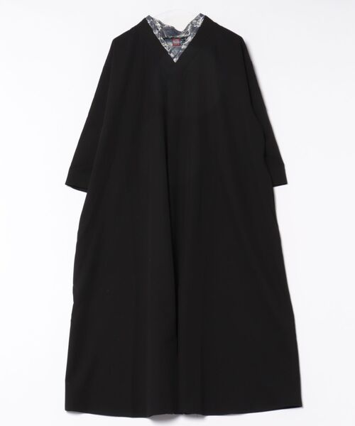 カヤ(カヤ)の「【カヤ】春霰八掛ワンピース(ワンピース・レディース・パープル/ライトグレー/スミクロ・FREE)」の2枚目の写真