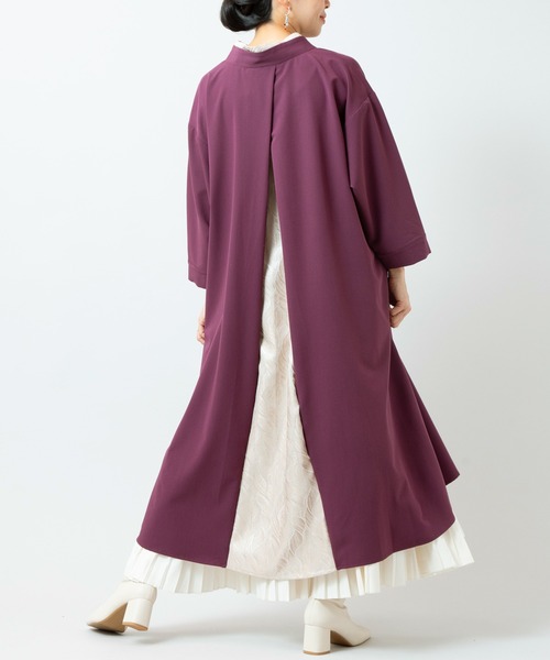 カヤ(カヤ)の「【カヤ】春霰八掛ワンピース(ワンピース・レディース・パープル/ライトグレー/スミクロ・FREE)」の20枚目の写真