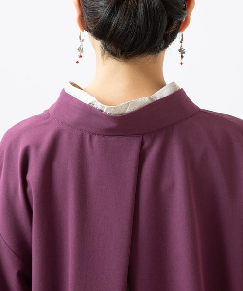 カヤ(カヤ)の「【カヤ】春霰八掛ワンピース(ワンピース・レディース・パープル/ライトグレー/スミクロ・FREE)」の9枚目の写真