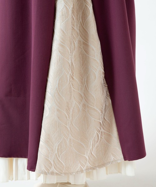 カヤ(カヤ)の「【カヤ】春霰八掛ワンピース(ワンピース・レディース・パープル/ライトグレー/スミクロ・FREE)」の10枚目の写真