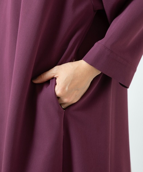 カヤ(カヤ)の「【カヤ】春霰八掛ワンピース(ワンピース・レディース・パープル/ライトグレー/スミクロ・FREE)」の13枚目の写真