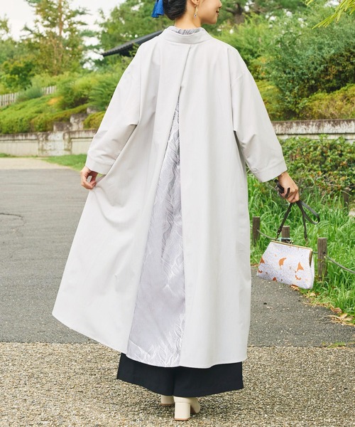 カヤ(カヤ)の「【カヤ】春霰八掛ワンピース(ワンピース・レディース・パープル/ライトグレー/スミクロ・FREE)」の16枚目の写真