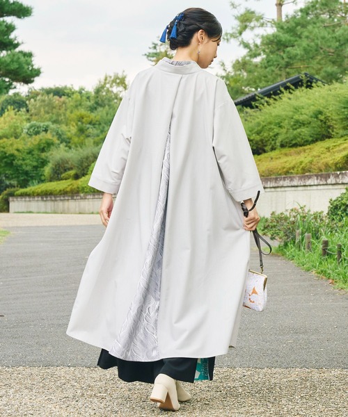 カヤ(カヤ)の「【カヤ】春霰八掛ワンピース(ワンピース・レディース・パープル/ライトグレー/スミクロ・FREE)」の15枚目の写真