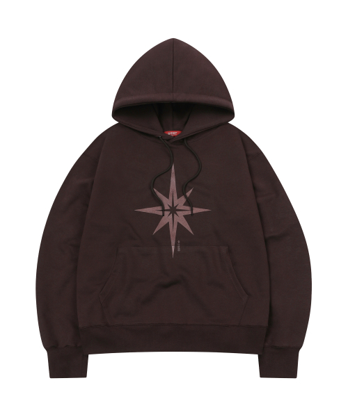 S'EST(エスイーエスティー)の「Starlight Archive Hoodie Brown(パーカー・メンズ・ブラウン・SMALL/MEDIUM/LARGE)」の1枚目の写真