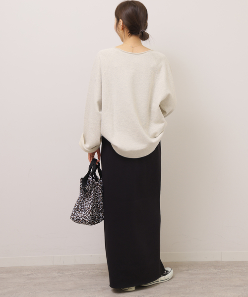 JOURNAL STANDARD relume（ジャーナルスタンダード　レリューム）の「フロントボタンカットイージースカート（スカート・レディース・ブラック/チャコールグレー・FREE）」の6枚目の写真