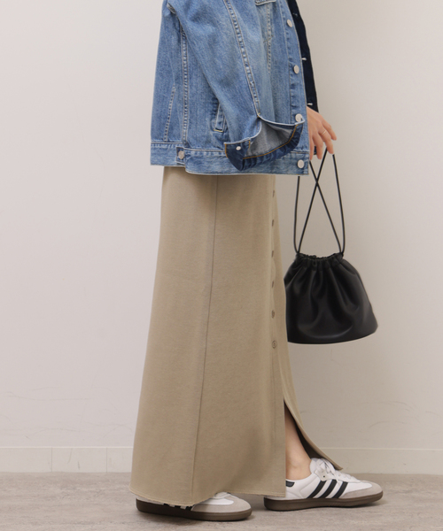 JOURNAL STANDARD relume（ジャーナルスタンダード　レリューム）の「フロントボタンカットイージースカート（スカート・レディース・ブラック/チャコールグレー・FREE）」の19枚目の写真