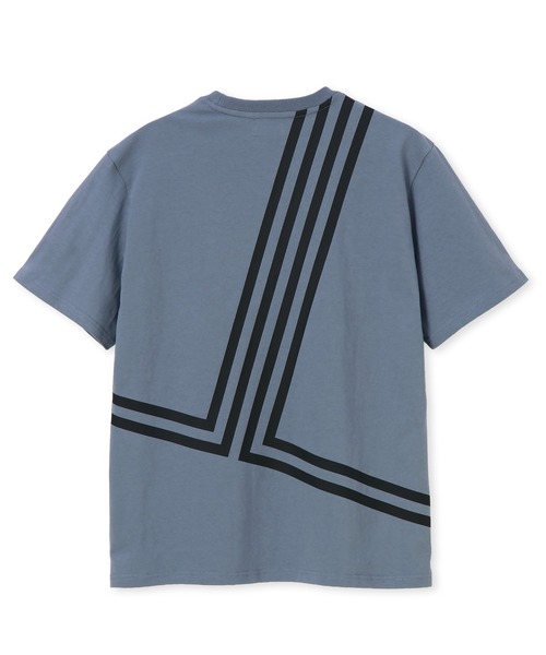 LANVIN en Bleu（ランバンオンブルー）の「8オンス "JL" バックプリント レギュラーフィット Tシャツ（Tシャツ/カットソー・メンズ・ネイビー/ブラック/ブルーグレー/オフホワイト・52/50/48/46）」の21枚目の写真