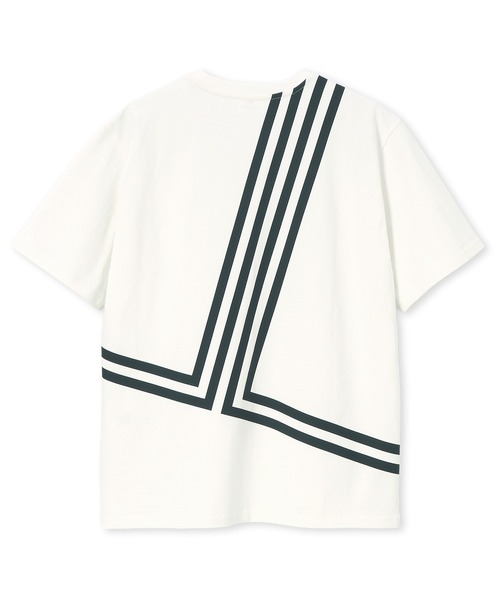 LANVIN en Bleu（ランバンオンブルー）の「8オンス "JL" バックプリント レギュラーフィット Tシャツ（Tシャツ/カットソー・メンズ・ネイビー/ブラック/ブルーグレー/オフホワイト・52/50/48/46）」の19枚目の写真