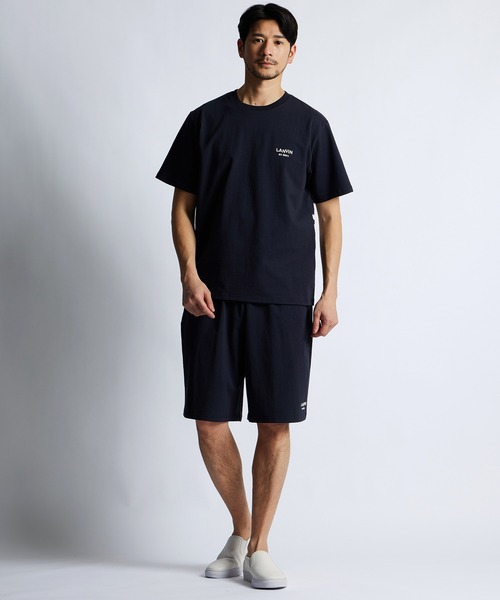 LANVIN en Bleu（ランバンオンブルー）の「8オンス "JL" バックプリント レギュラーフィット Tシャツ（Tシャツ/カットソー・メンズ・ネイビー/ブラック/ブルーグレー/オフホワイト・52/50/48/46）」の12枚目の写真