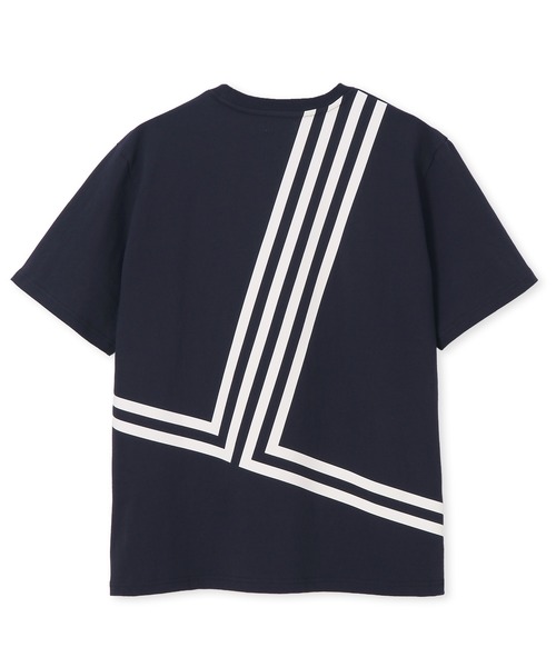 LANVIN en Bleu（ランバンオンブルー）の「8オンス "JL" バックプリント レギュラーフィット Tシャツ（Tシャツ/カットソー・メンズ・ネイビー/ブラック/ブルーグレー/オフホワイト・52/50/48/46）」の22枚目の写真