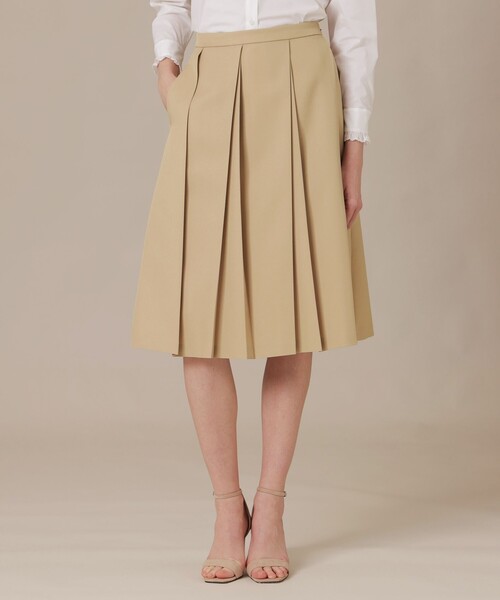 MACKINTOSH LONDON(マッキントッシュ ロンドン)の「マットツイルプリーツスカート(スカート・レディース・チャコールグレー/ベージュ・40/38)」の2枚目の写真