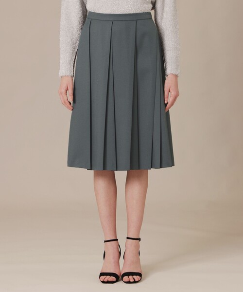 MACKINTOSH LONDON(マッキントッシュ ロンドン)の「マットツイルプリーツスカート(スカート・レディース・チャコールグレー/ベージュ・40/38)」の9枚目の写真