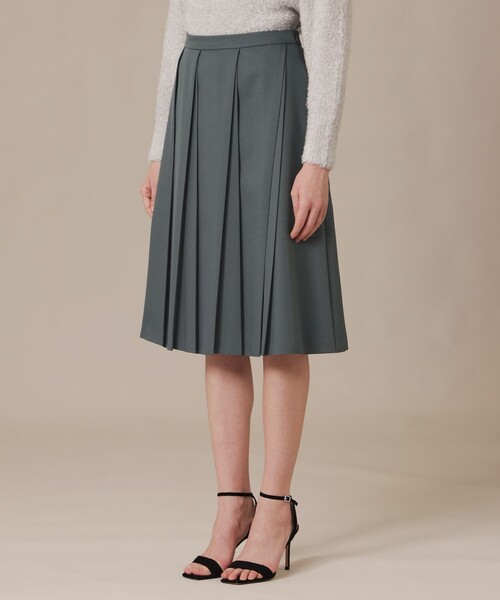 MACKINTOSH LONDON(マッキントッシュ ロンドン)の「マットツイルプリーツスカート(スカート・レディース・チャコールグレー/ベージュ・40/38)」の8枚目の写真