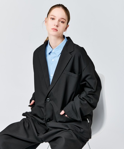 WETTEMPT(ウィテンプト)の「TECH 2B JACKET / テック2Bジャケット(テーラードジャケット・メンズ・ブラック/チャコールグレー・LARGE/MEDIUM/SMALL)」の6枚目の写真