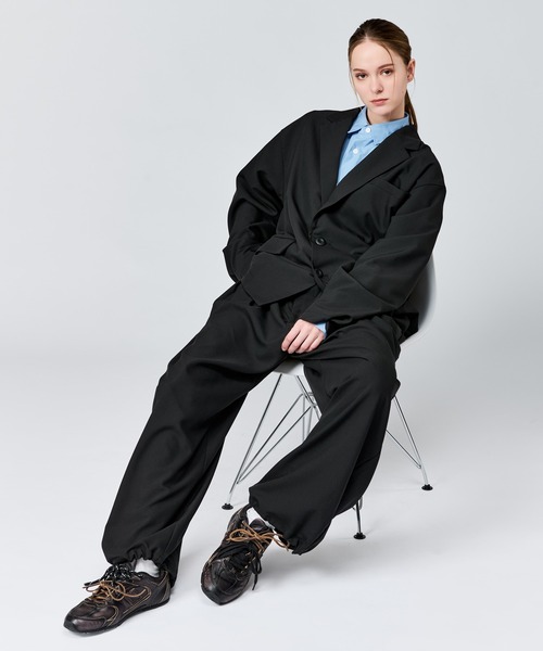 WETTEMPT(ウィテンプト)の「TECH 2B JACKET / テック2Bジャケット(テーラードジャケット・メンズ・ブラック/チャコールグレー・LARGE/MEDIUM/SMALL)」の7枚目の写真