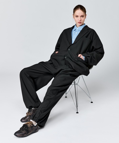 WETTEMPT(ウィテンプト)の「TECH 2B JACKET / テック2Bジャケット(テーラードジャケット・メンズ・ブラック/チャコールグレー・LARGE/MEDIUM/SMALL)」の8枚目の写真