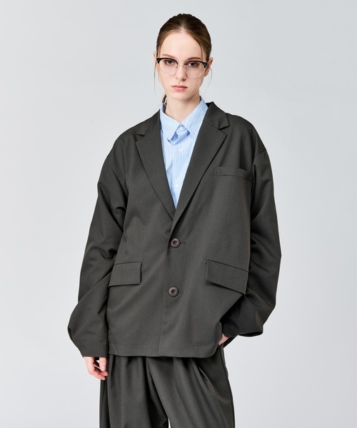 WETTEMPT(ウィテンプト)の「TECH 2B JACKET / テック2Bジャケット(テーラードジャケット・メンズ・ブラック/チャコールグレー・LARGE/MEDIUM/SMALL)」の12枚目の写真