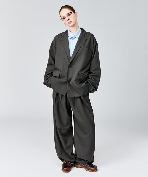 WETTEMPT(ウィテンプト)の「TECH 2B JACKET / テック2Bジャケット(テーラードジャケット・メンズ・ブラック/チャコールグレー・LARGE/MEDIUM/SMALL)」の18枚目の写真