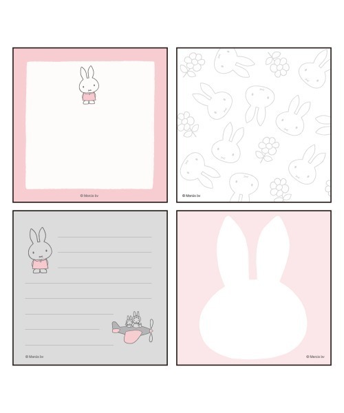 Dick Bruna(ディックブルーナ)の「MIFFY メモパッド・スクエア(手帳/メモ帳・レディース・ピンク/グレー/コーラル/ベージュ・FREE)」の10枚目の写真