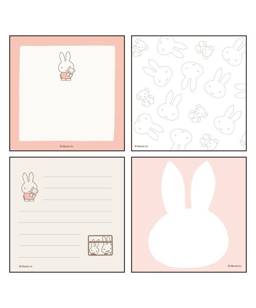 Dick Bruna(ディックブルーナ)の「MIFFY メモパッド・スクエア(手帳/メモ帳・レディース・ピンク/グレー/コーラル/ベージュ・FREE)」の12枚目の写真