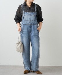 PUAL CE CIN（ピュアルセシン）の「リヨセル混デニムサロペット（サロペット/オーバーオール）」