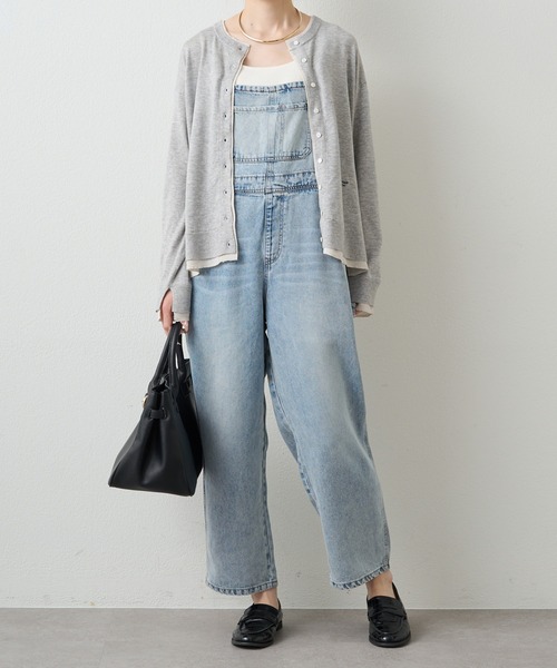 PUAL CE CIN（ピュアルセシン）の「リヨセル混デニムサロペット（サロペット/オーバーオール・レディース・ブルー/インディゴブルー・FREE）」の5枚目の写真