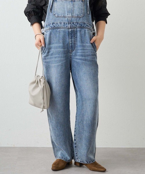 PUAL CE CIN（ピュアルセシン）の「リヨセル混デニムサロペット（サロペット/オーバーオール・レディース・ブルー/インディゴブルー・FREE）」の13枚目の写真