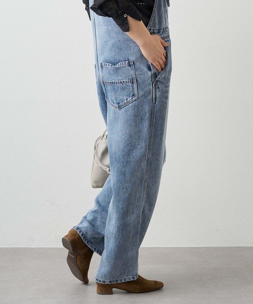 PUAL CE CIN（ピュアルセシン）の「リヨセル混デニムサロペット（サロペット/オーバーオール・レディース・ブルー/インディゴブルー・FREE）」の14枚目の写真