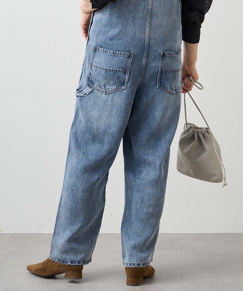 PUAL CE CIN（ピュアルセシン）の「リヨセル混デニムサロペット（サロペット/オーバーオール・レディース・ブルー/インディゴブルー・FREE）」の15枚目の写真