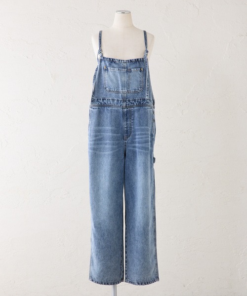 PUAL CE CIN（ピュアルセシン）の「リヨセル混デニムサロペット（サロペット/オーバーオール・レディース・ブルー/インディゴブルー・FREE）」の16枚目の写真