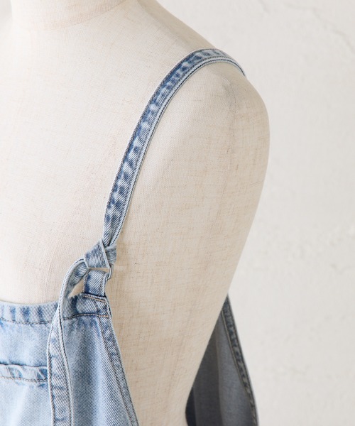 PUAL CE CIN（ピュアルセシン）の「リヨセル混デニムサロペット（サロペット/オーバーオール・レディース・ブルー/インディゴブルー・FREE）」の22枚目の写真