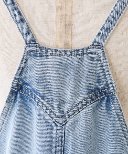 PUAL CE CIN（ピュアルセシン）の「リヨセル混デニムサロペット（サロペット/オーバーオール・レディース・ブルー/インディゴブルー・FREE）」の3枚目の写真