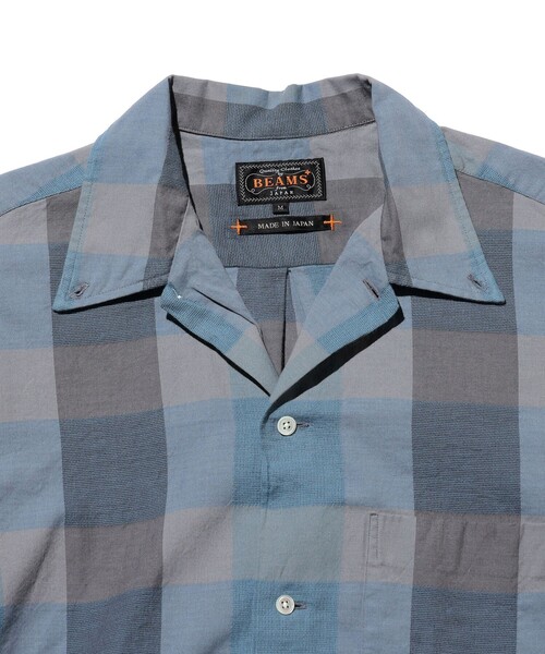 BEAMS PLUS(ビームスプラス)の「Open B.D. Indigo Panama Weave Plaid(シャツ/ブラウス・メンズ・インディゴブルー・SMALL/LARGE/MEDIUM/X-LARGE)」の5枚目の写真