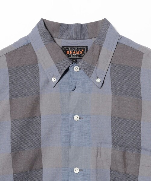 BEAMS PLUS(ビームスプラス)の「Open B.D. Indigo Panama Weave Plaid(シャツ/ブラウス・メンズ・インディゴブルー・SMALL/LARGE/MEDIUM/X-LARGE)」の7枚目の写真